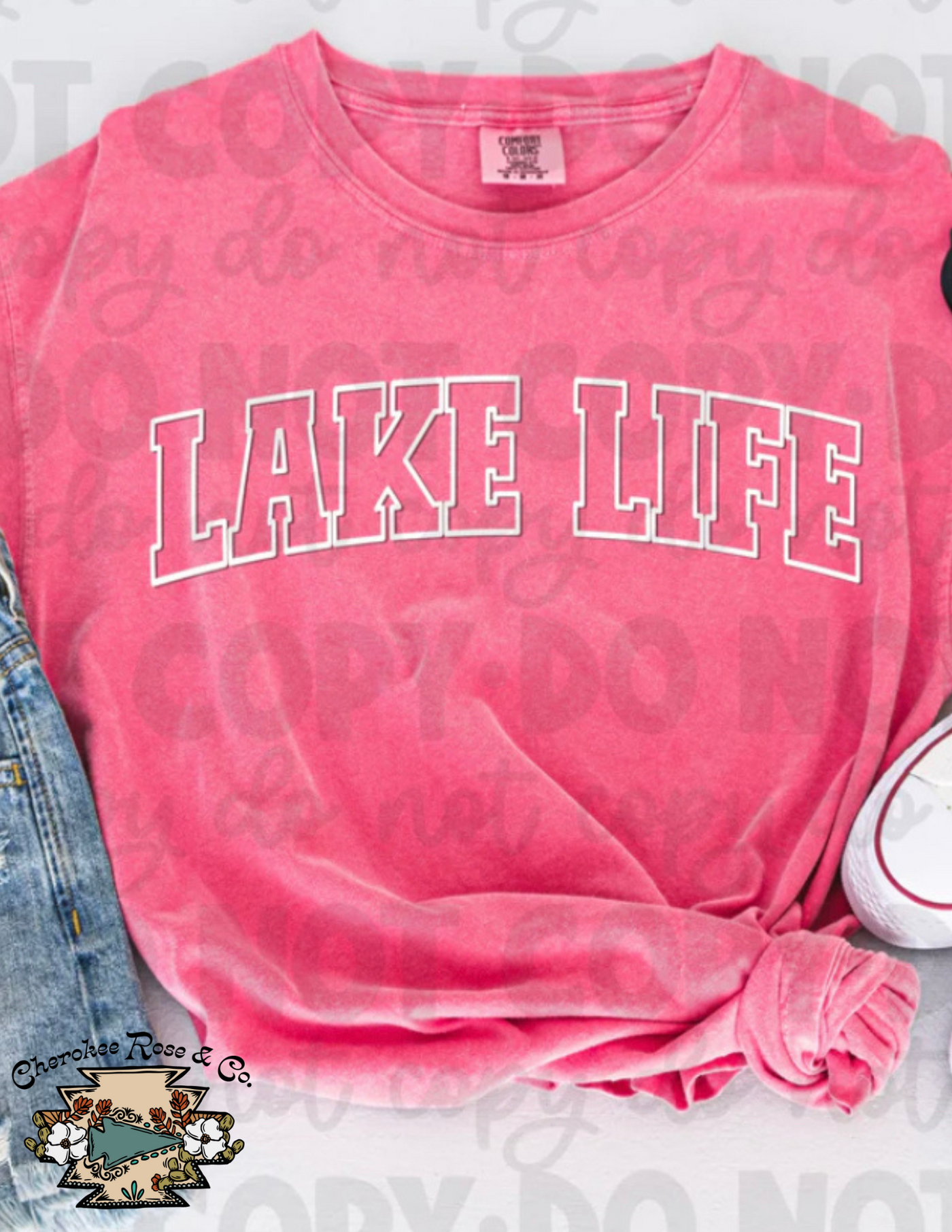 Lake Life Puff Print Tee