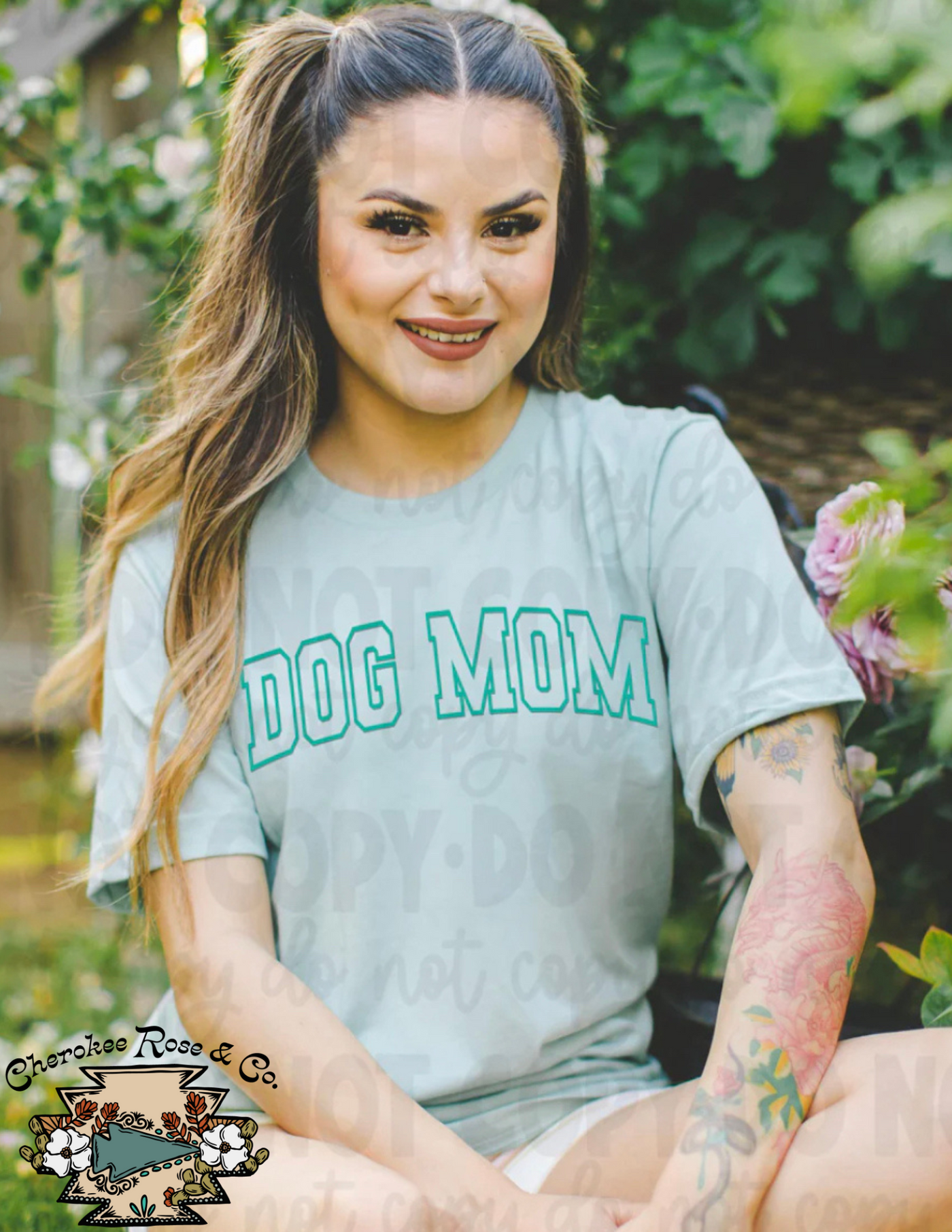 Dog Mom Puff Print Tee