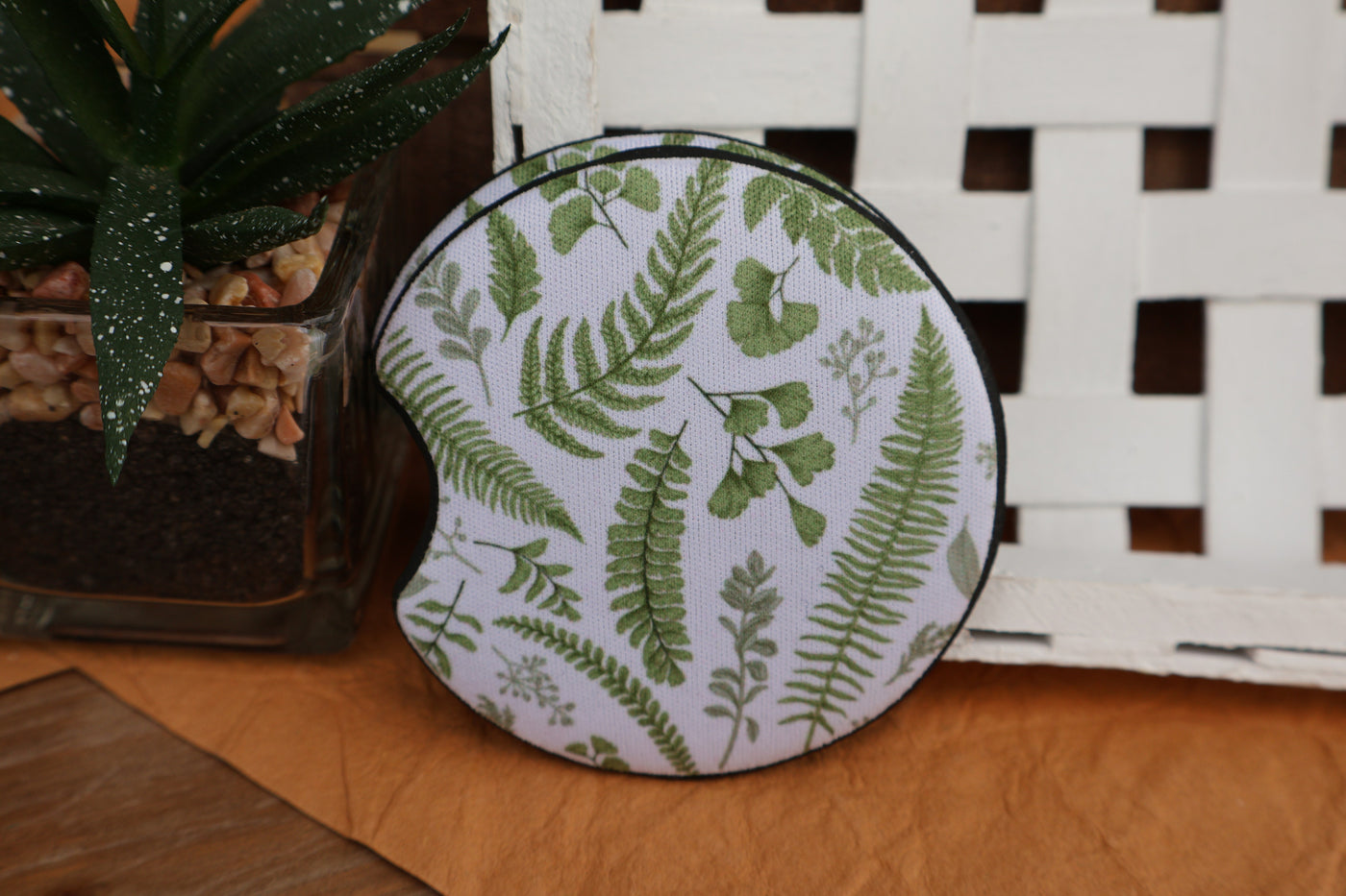 Fern Fronds Car Coasters