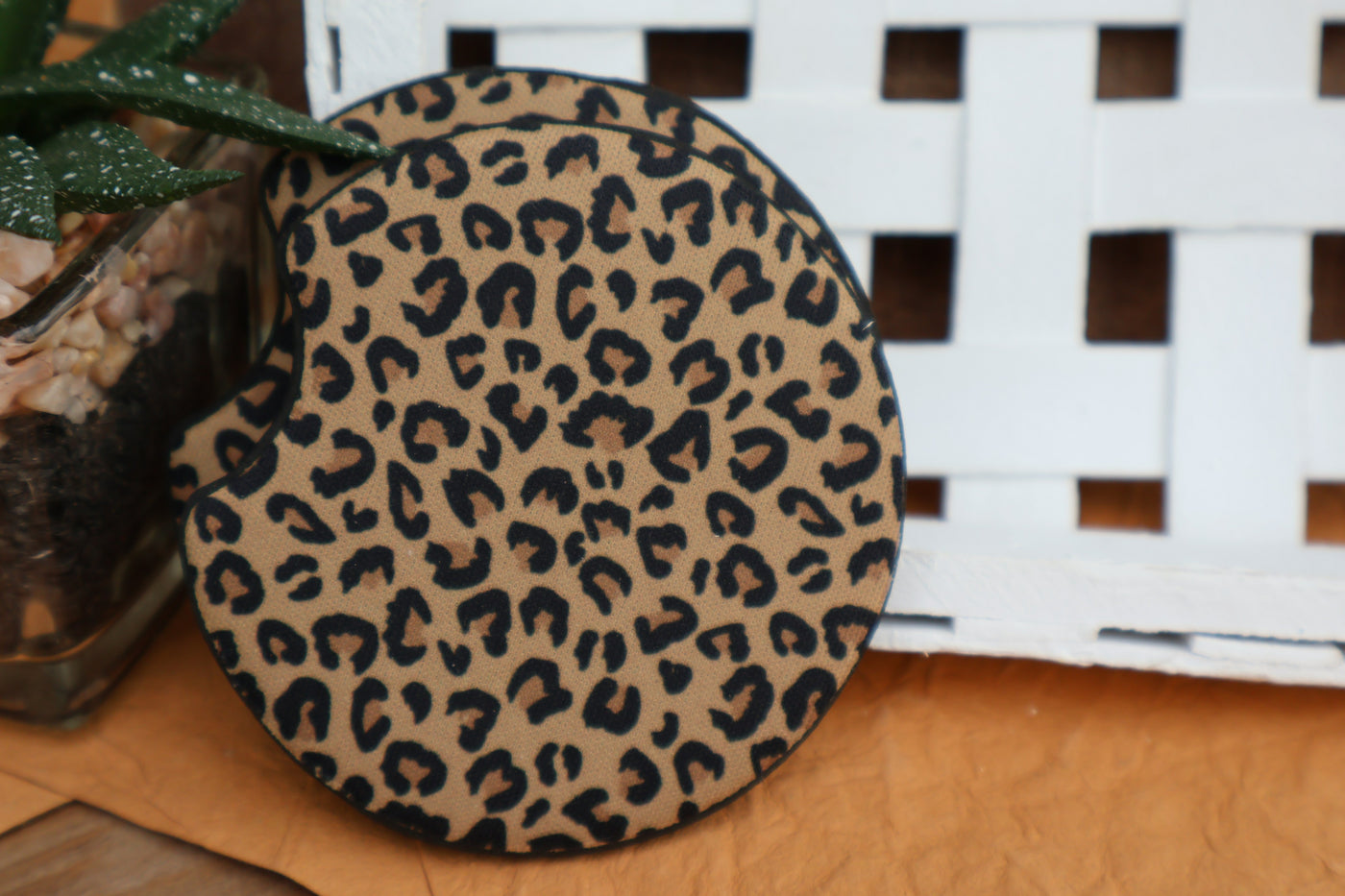 Leopard Car Coasters